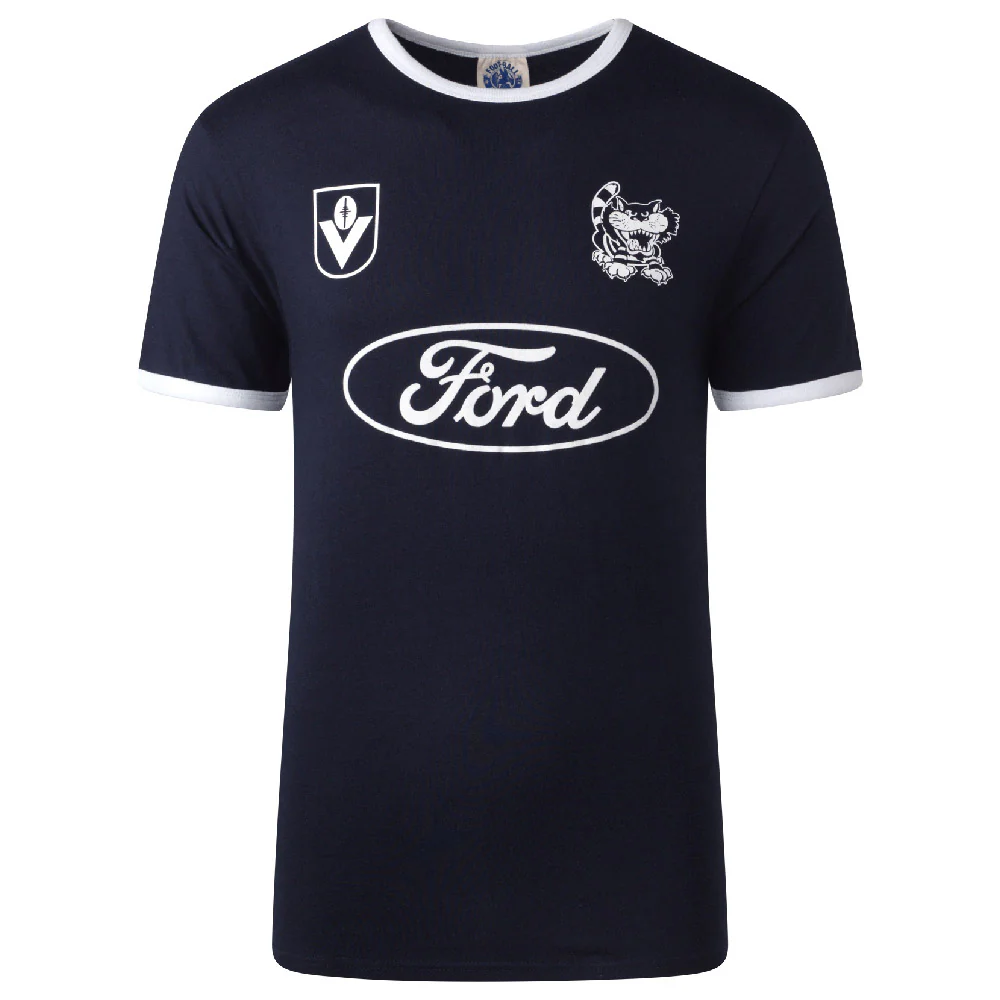 Geelong Mens Navy Throwback Tee