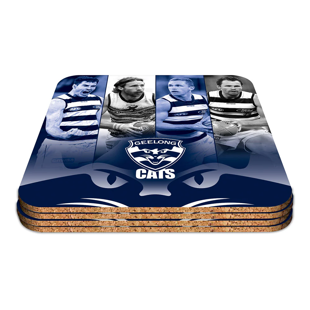 Geelong Set Of 4 Player Coaster