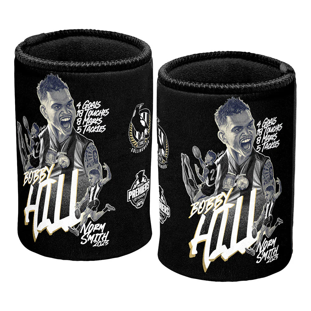 Collingwood 2023 Premiers Grange Bobby Hill Can Cooler - Image 2