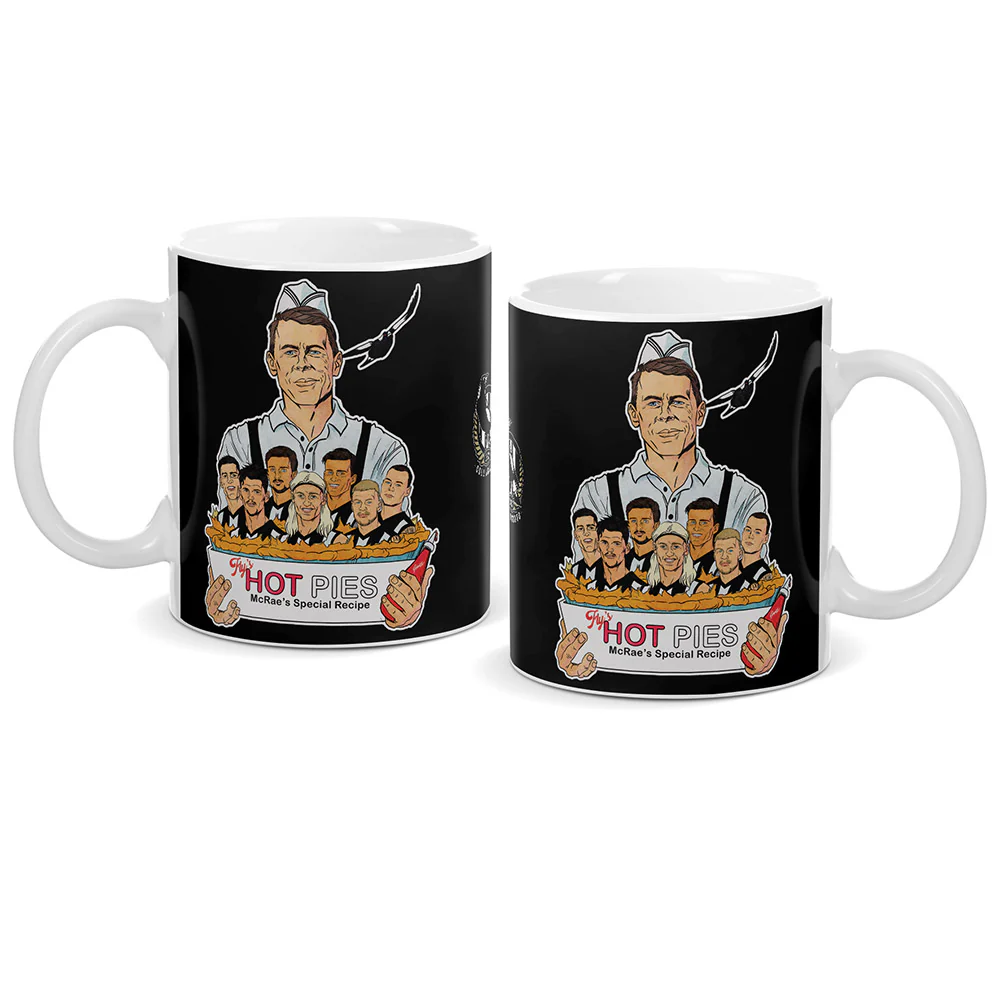 Collingwood 2023 Premiers Grange Hot Pies Mug - Image 2