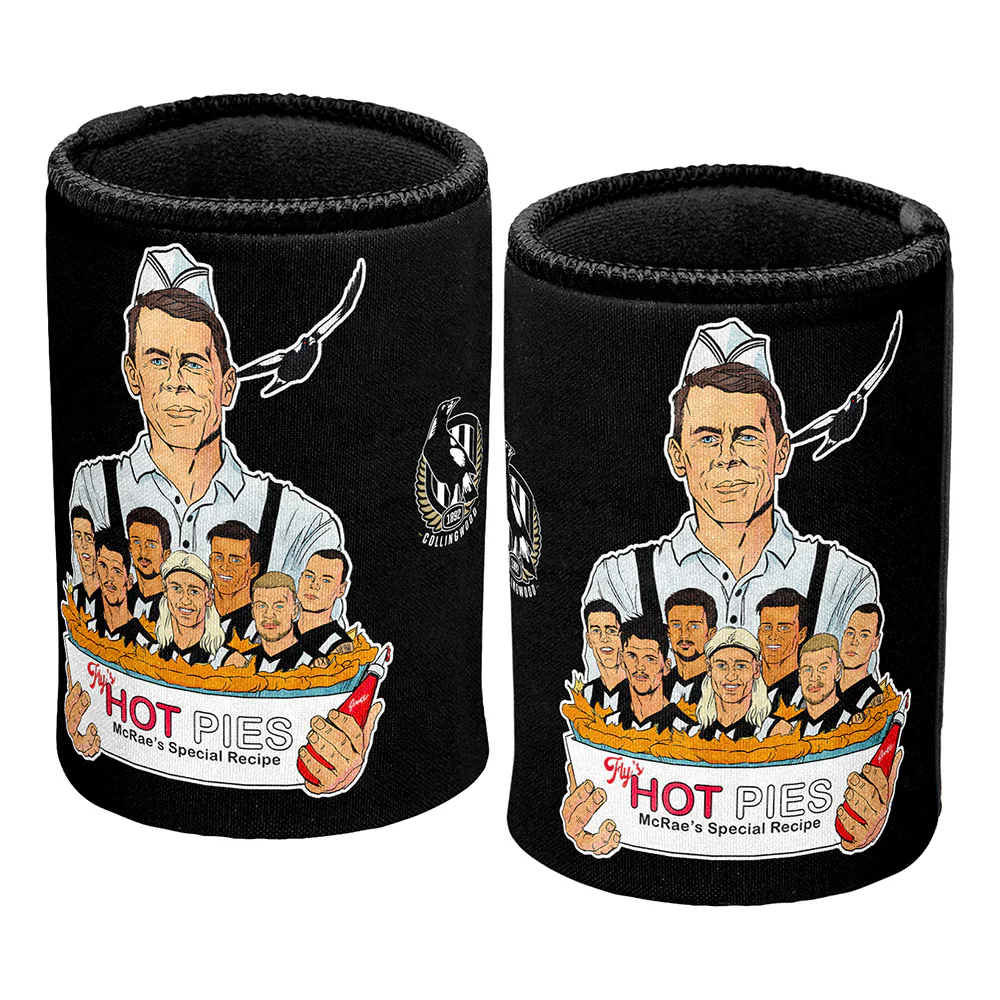 Collingwood 2023 Premiers Grange Hot Pies Can Cooler