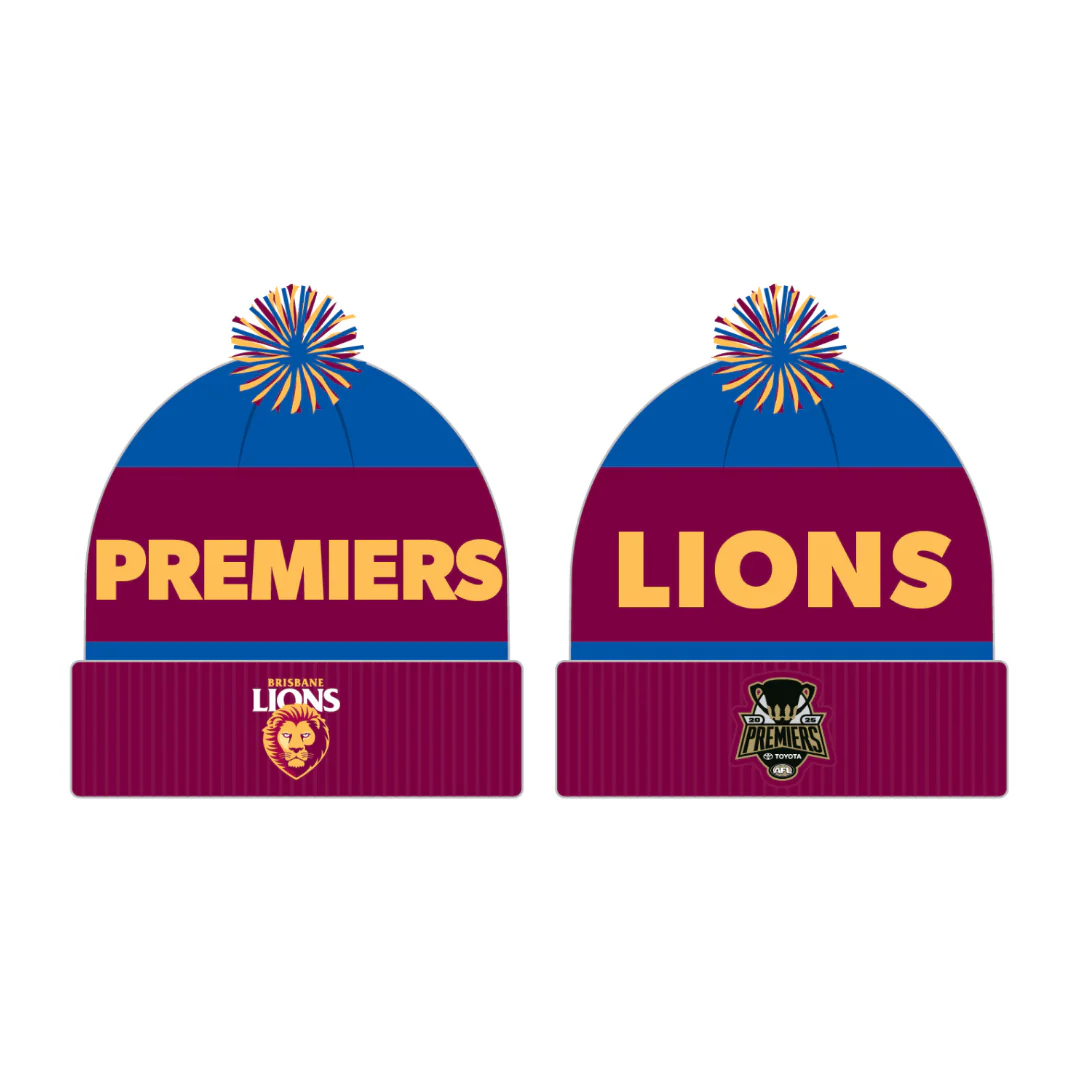 Brisbane Lions 2025 Premiership Beanie