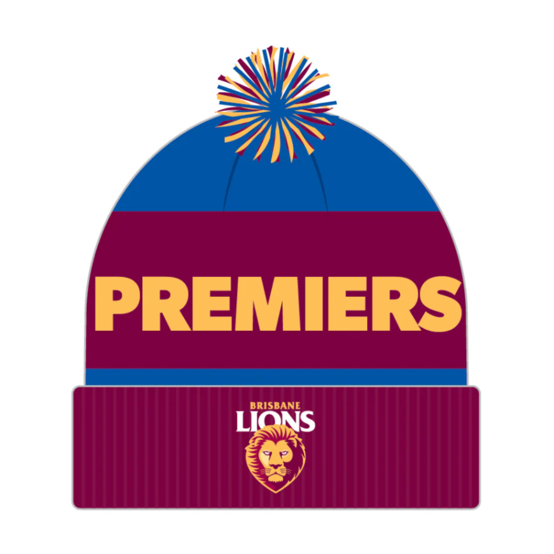 Brisbane Lions 2025 Premiership Beanie - Image 2