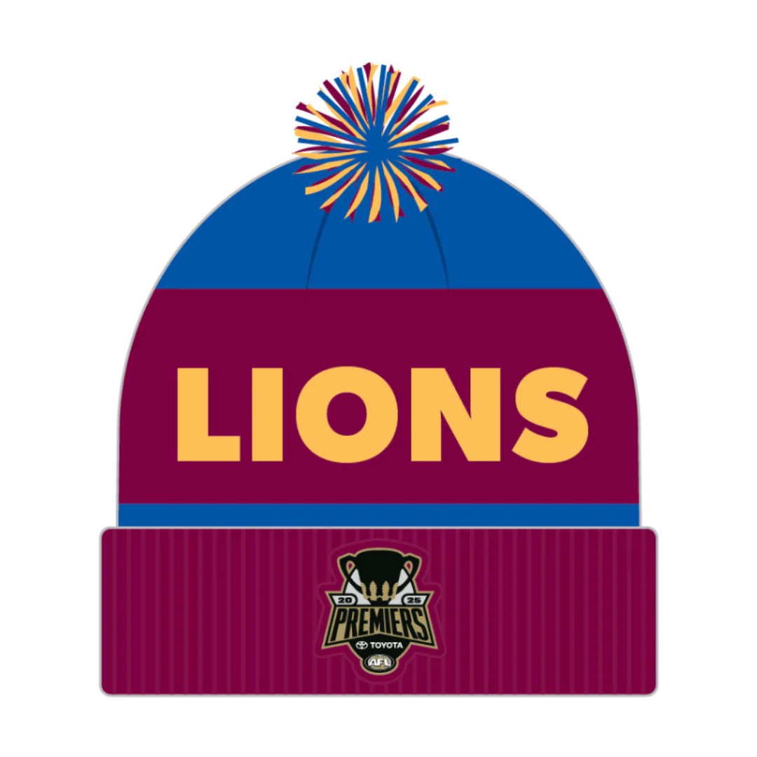 Brisbane Lions 2025 Premiership Beanie - Image 3