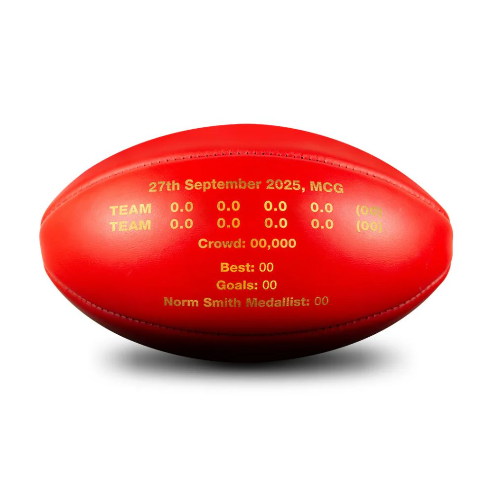 Brisbane Lions 2025 Premiers Sherrin Kb Leather Football - Size 5 (boxed) - Image 3