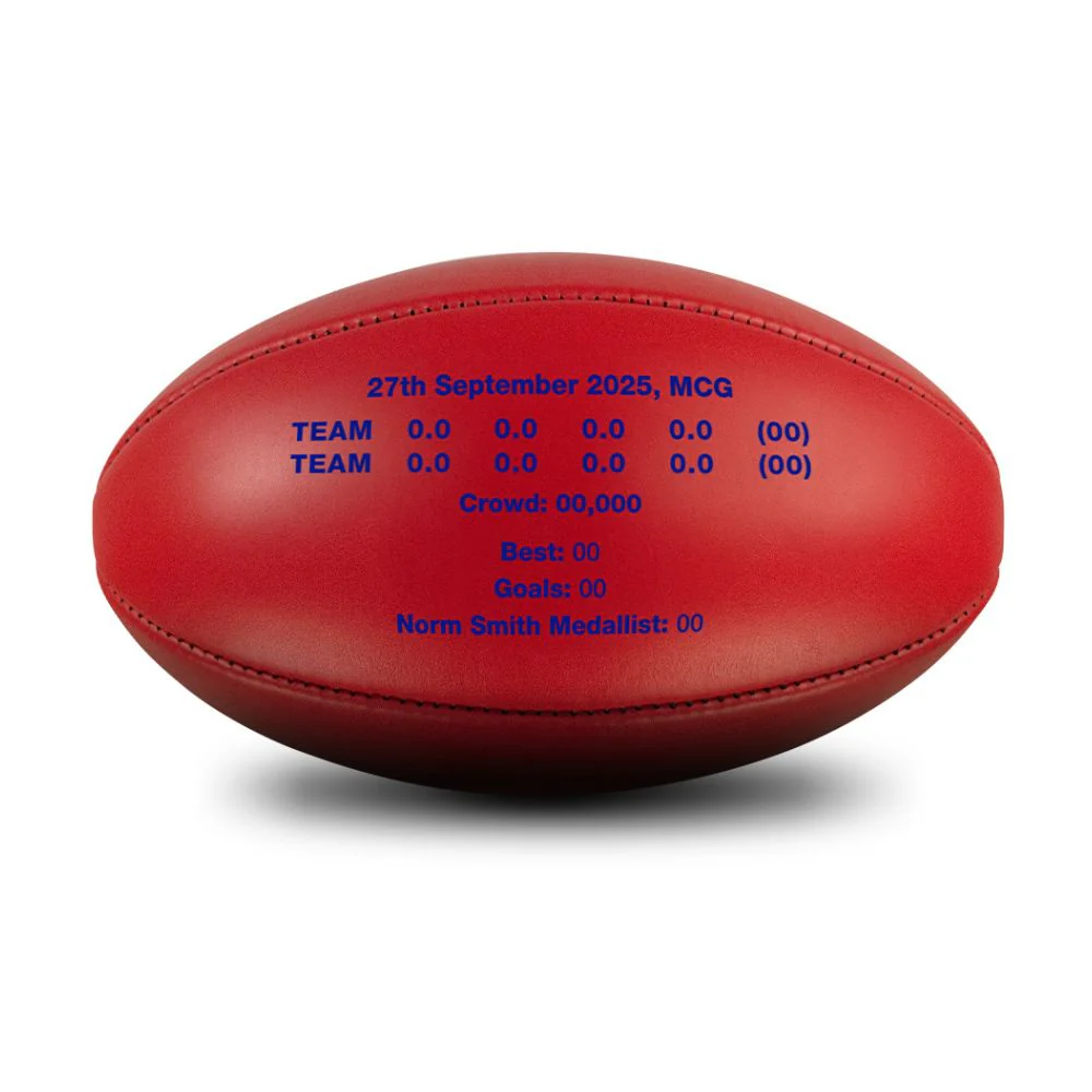 Brisbane Lions 2025 Premiers Sherrin Split Leather Football - Size 5 - Image 2