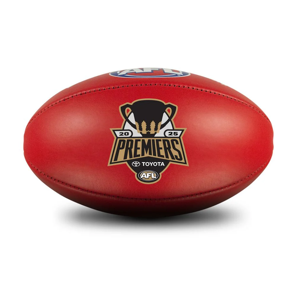 Brisbane Lions 2025 Premiers Sherrin Split Leather Football - Size 5 - Image 4