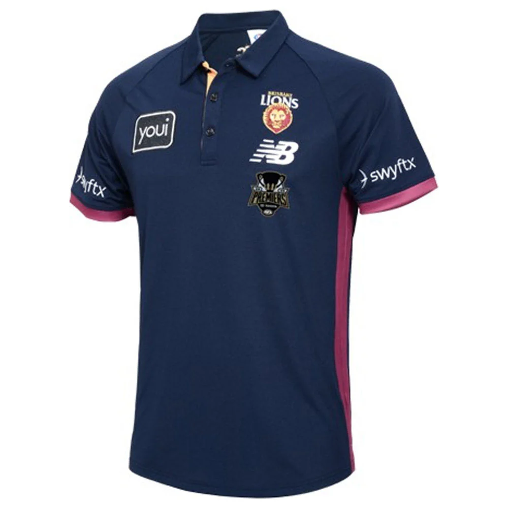 Brisbane Lions 2025 Premiers Mens Media Polo - Image 2