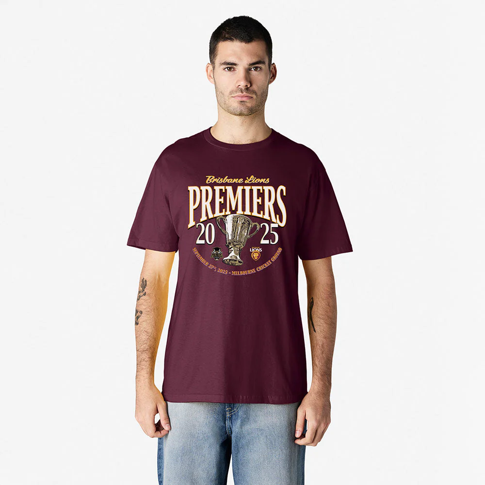 Brisbane Lions 2025 Premiers Mens Tee - Image 2