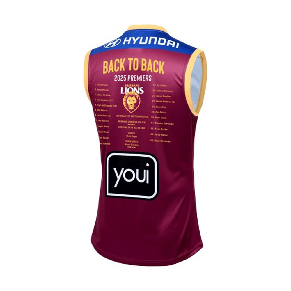 Brisbane Lions 2025 Premiers Youth Home Guernsey - Image 2