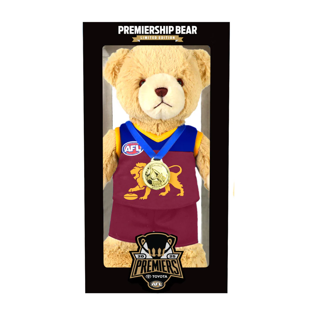 Brisbane Lions 2025 Premiers Limited Edition Bear - Image 2
