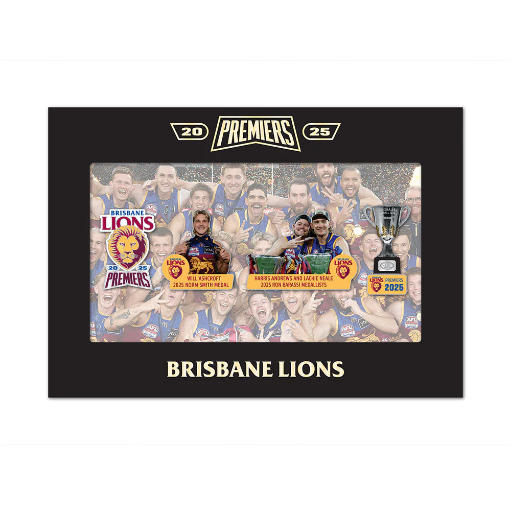 Brisbane Lions 2025 Premiers Pins Set (boxed)