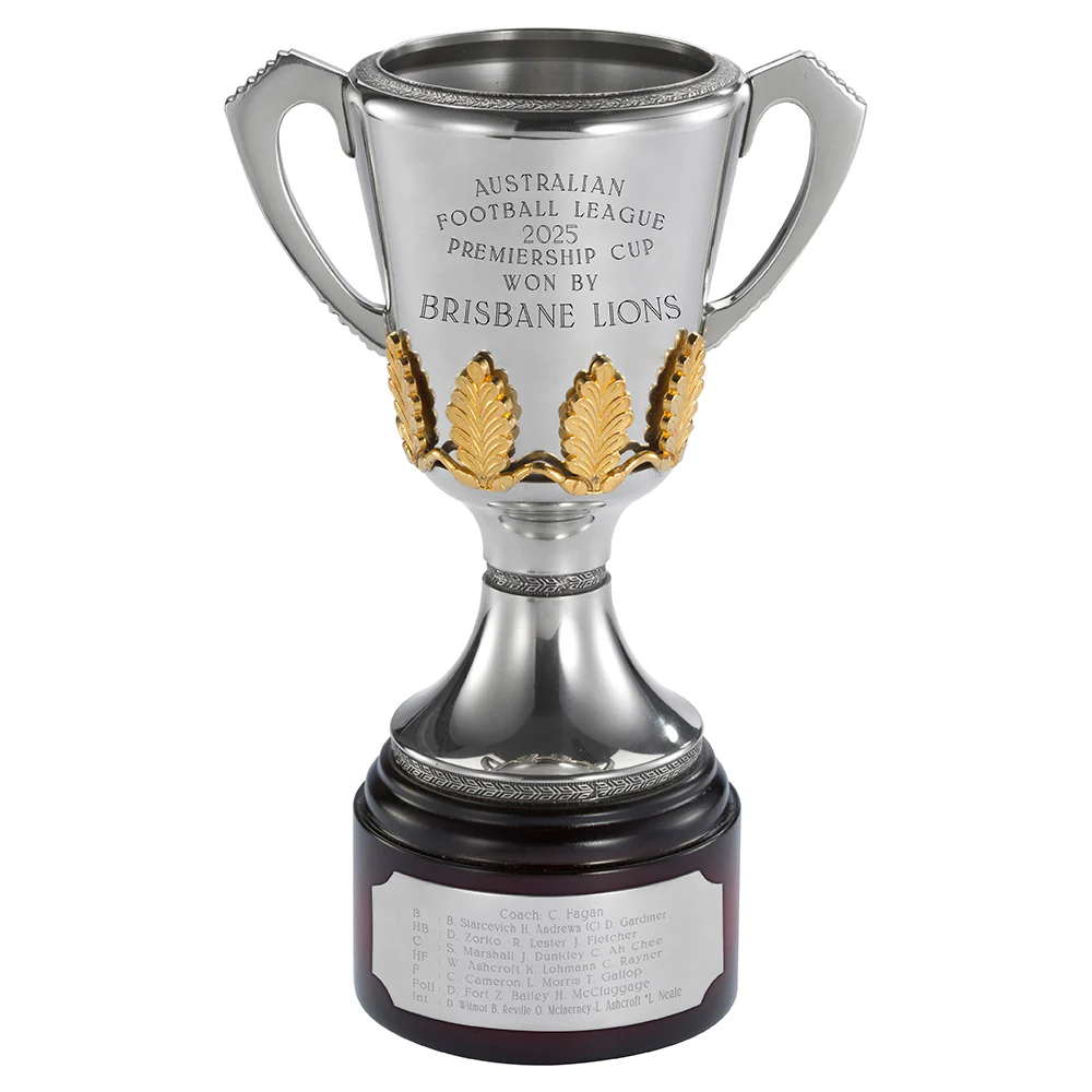 Brisbane Lions 2025 Premiers Replica Cup Trophy