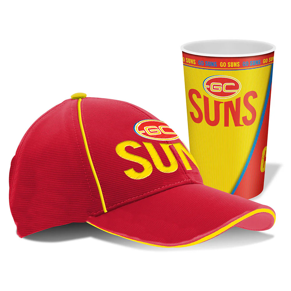 Gold Coast Suns Cap And Tumbler Pack