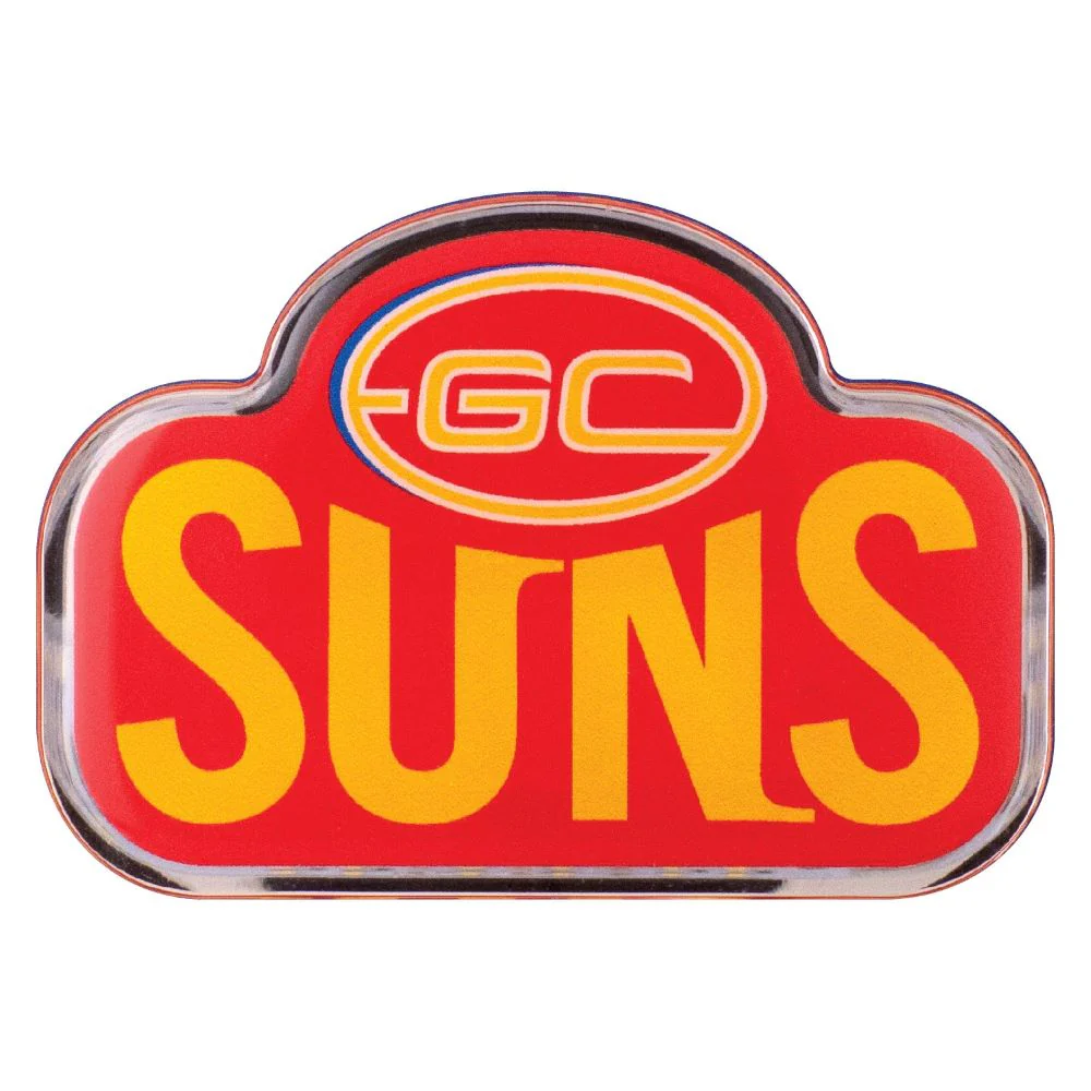 Gold Coast Suns Chrome Logo Decal