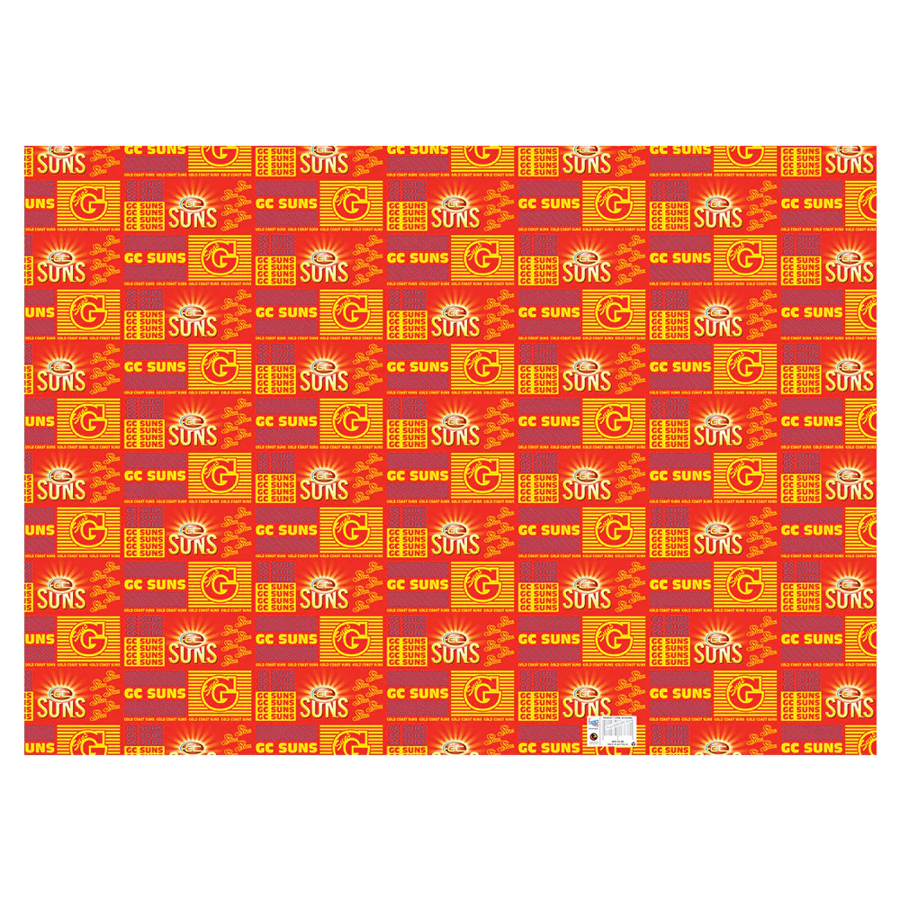 Gold Coast Suns Gift Wrapping Paper
