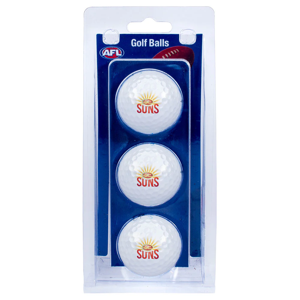 Gold Coast Suns Golf Balls - 3pk