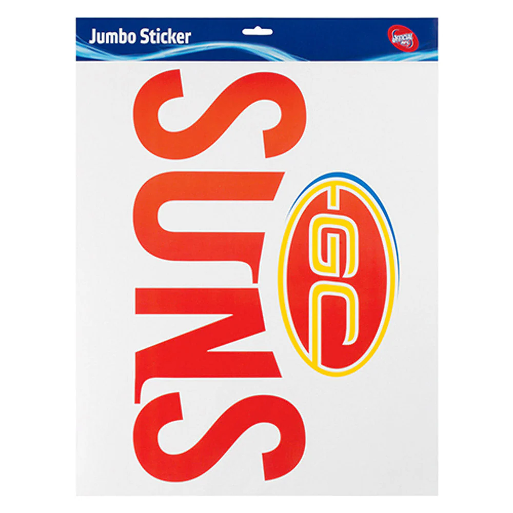 Gold Coast Suns Jumbo Sticker - Image 2