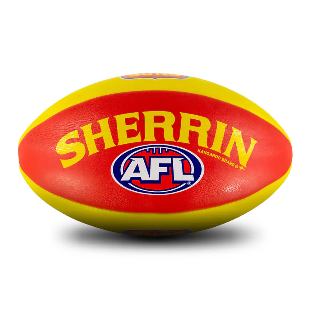 Gold Coast Suns Leather Football - Size 5 - Image 4