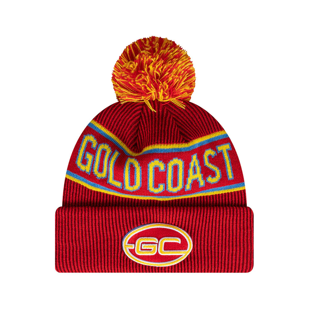 Gold Coast Suns New Era 6-Dartcuff Beanie - Image 2
