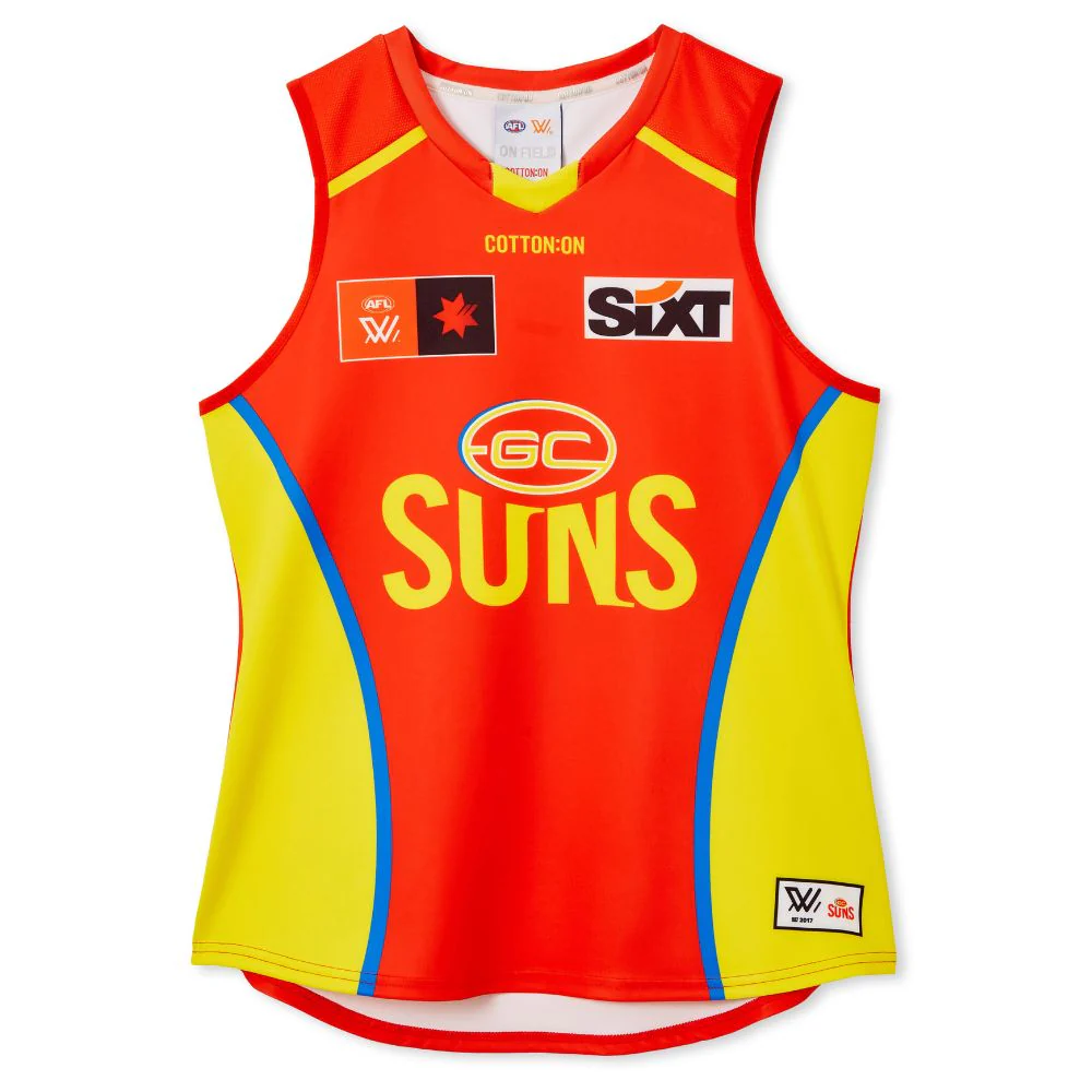Gold Coast Suns Season 9 AFLW Authentic Home Guernsey