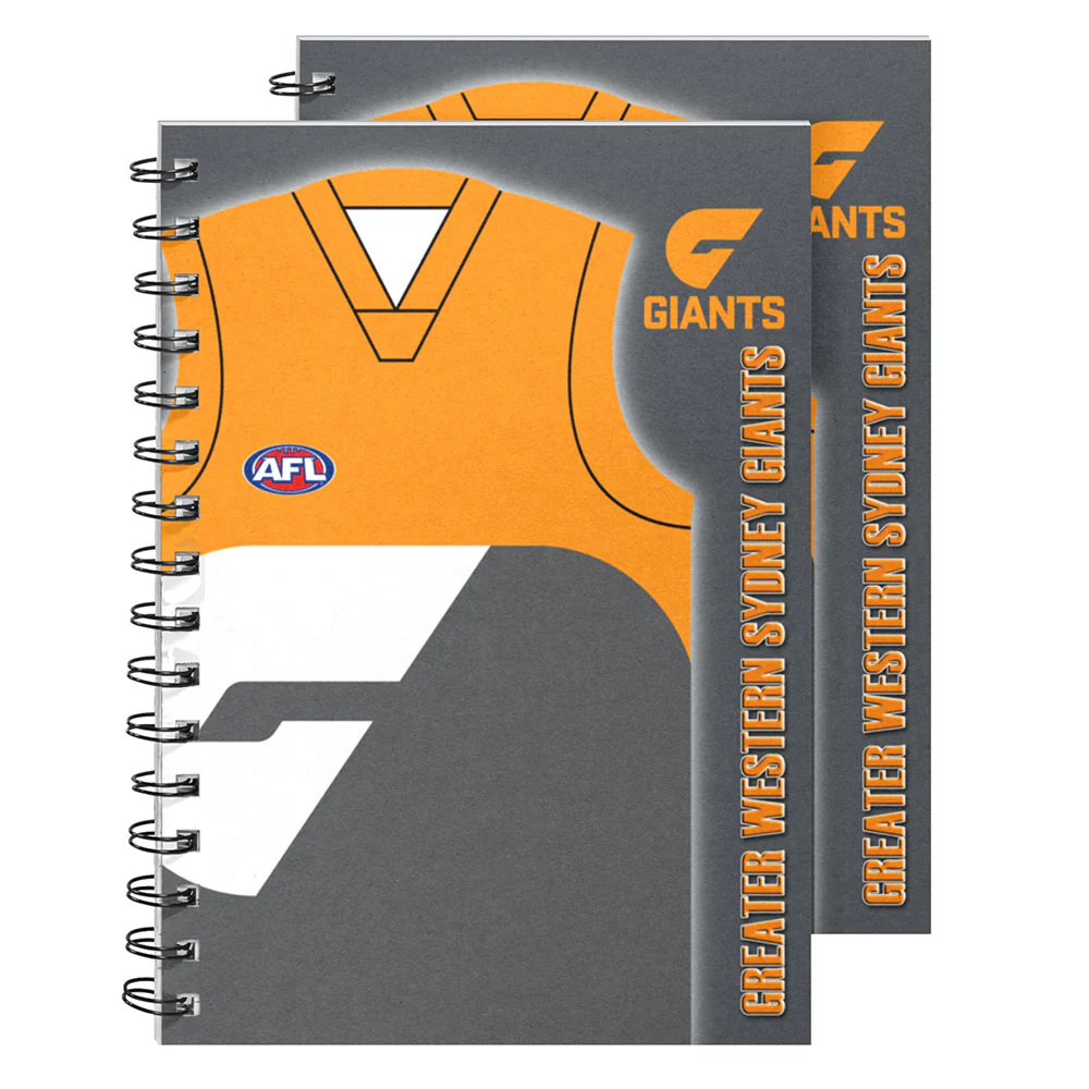 GWS Giants 2-Pack Guernsey Notebook