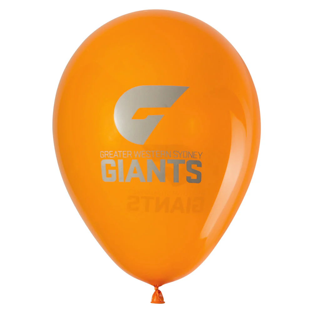 GWS Giants Balloons - 25 Pk - Image 2
