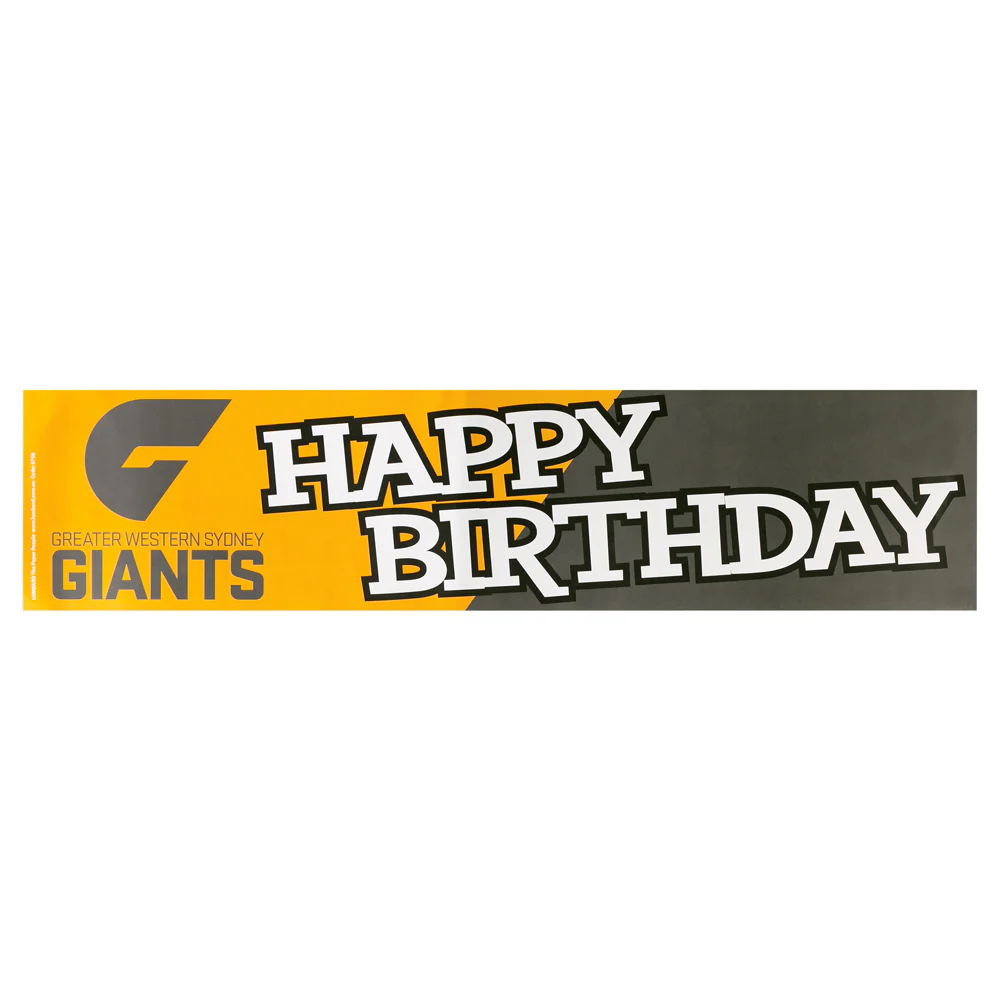 GWS Giants Birthday Banner