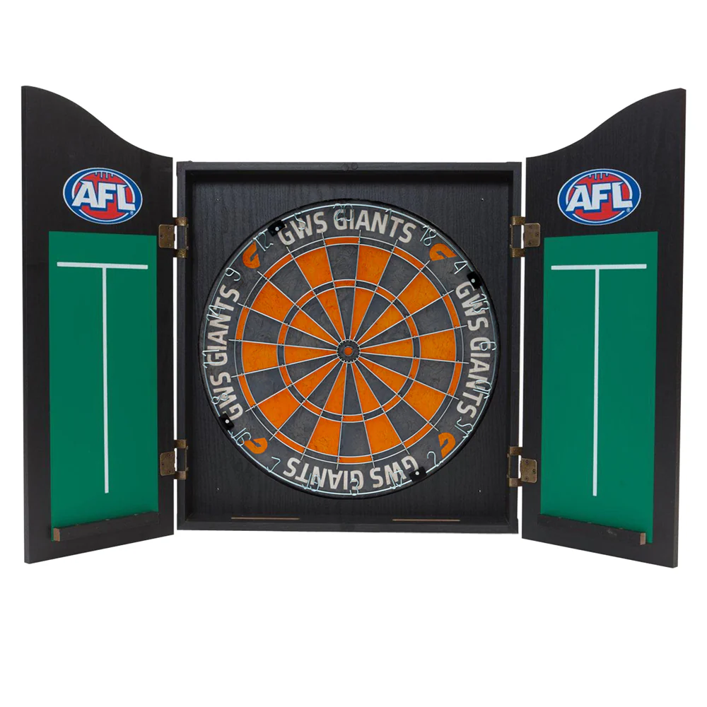 GWS Giants Dartboard In Cabinet