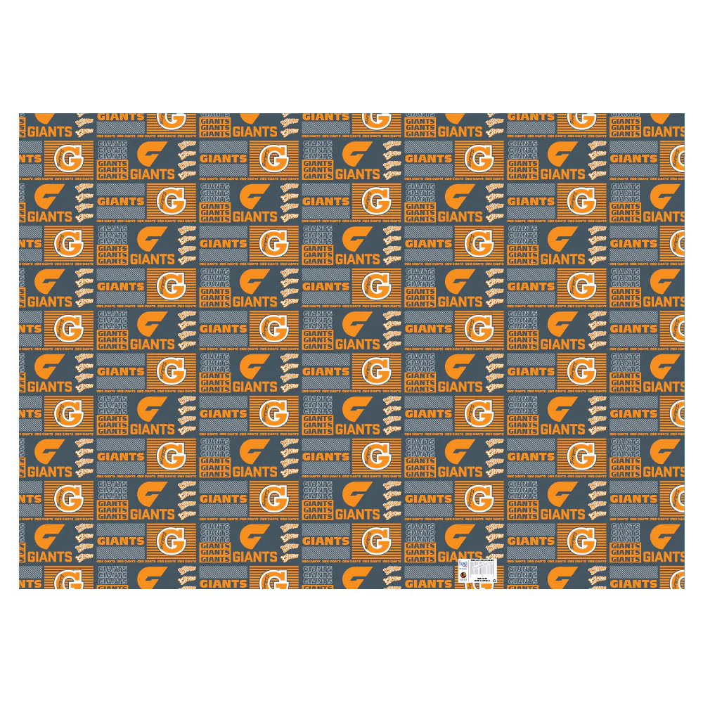 GWS Giants Gift Wrapping Paper - Image 2