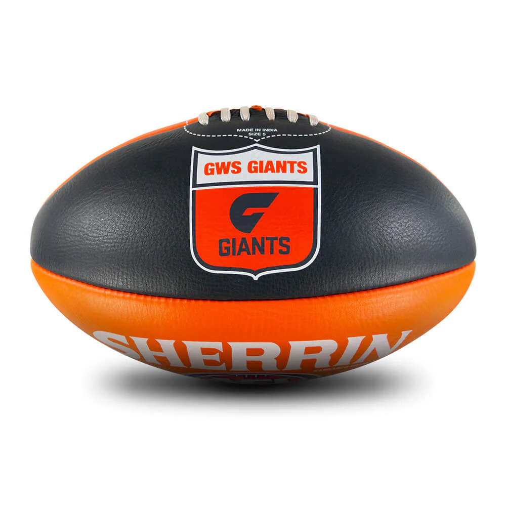 GWS Giants Leather Football - Size 5