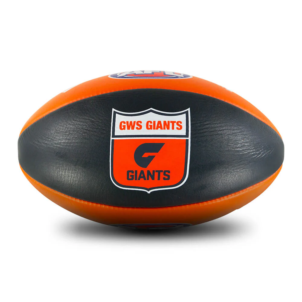 GWS Giants Leather Football - Size 5 - Image 3