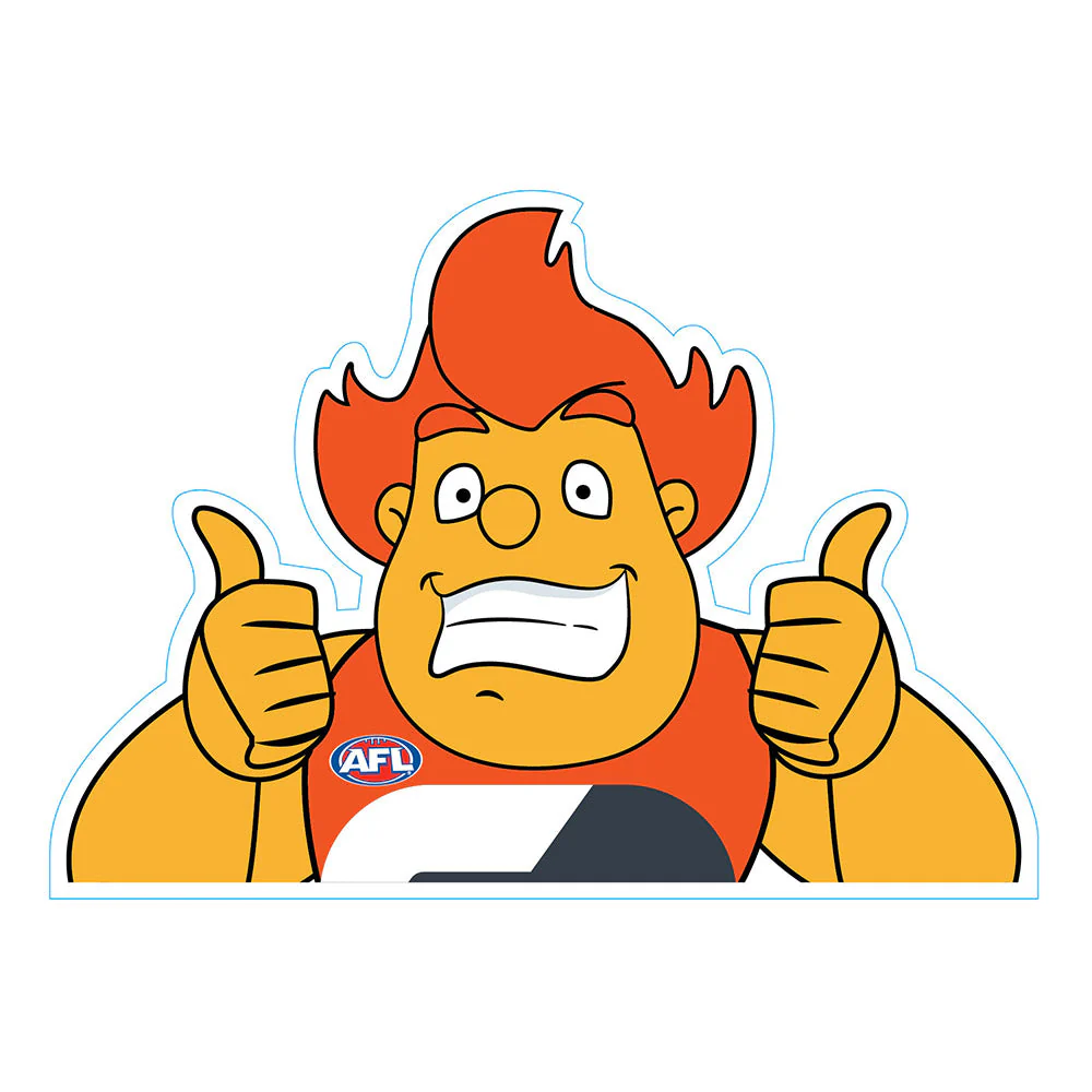 GWS Giants Mascot Car Decal - Image 2