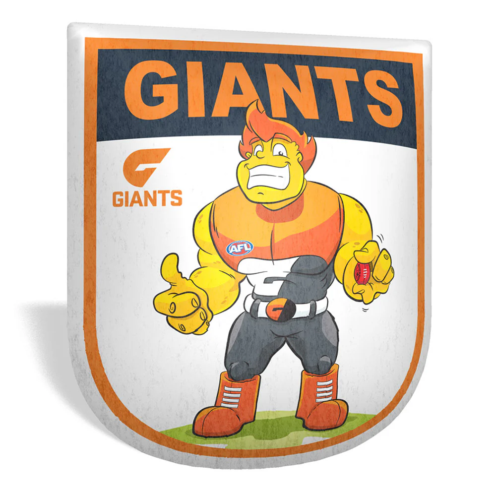 GWS Giants Retro Mascot Shaped Cushion - Image 2