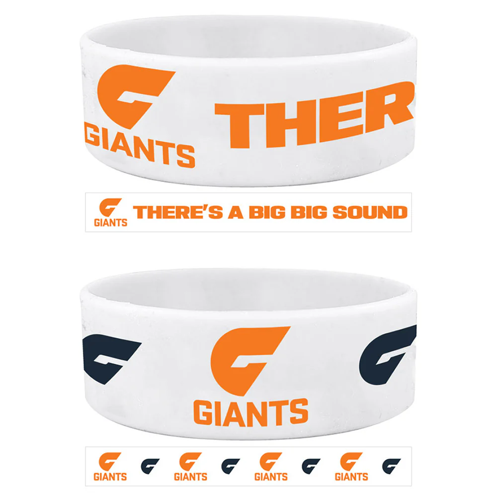 GWS Giants Silicone Wrist Bands 2 Pack - Image 2