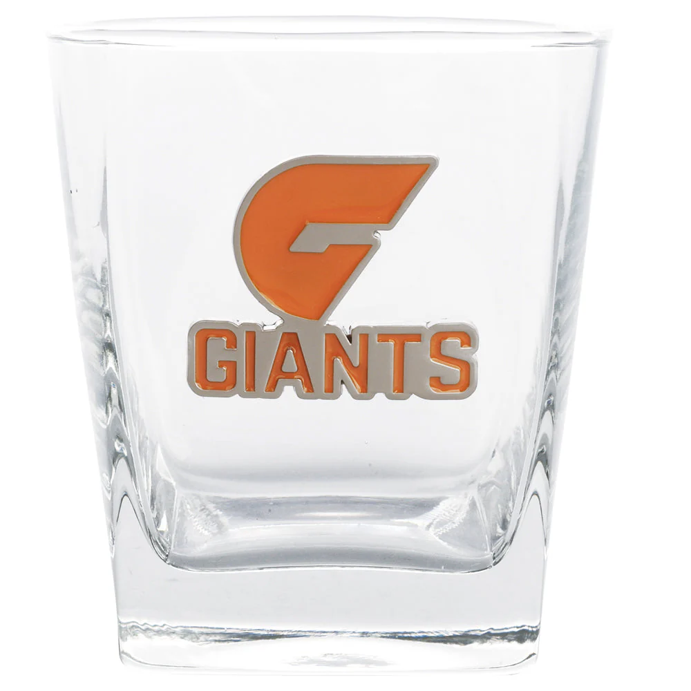 GWS Giants Spirit Glasses With Metal Badge - Image 4