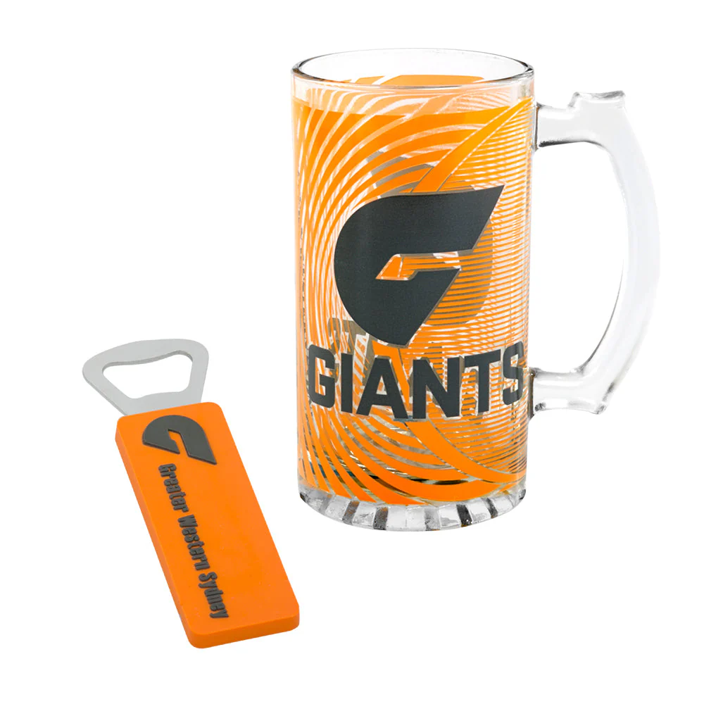 GWS Giants Stein Glass & Bottle Opener - Image 5