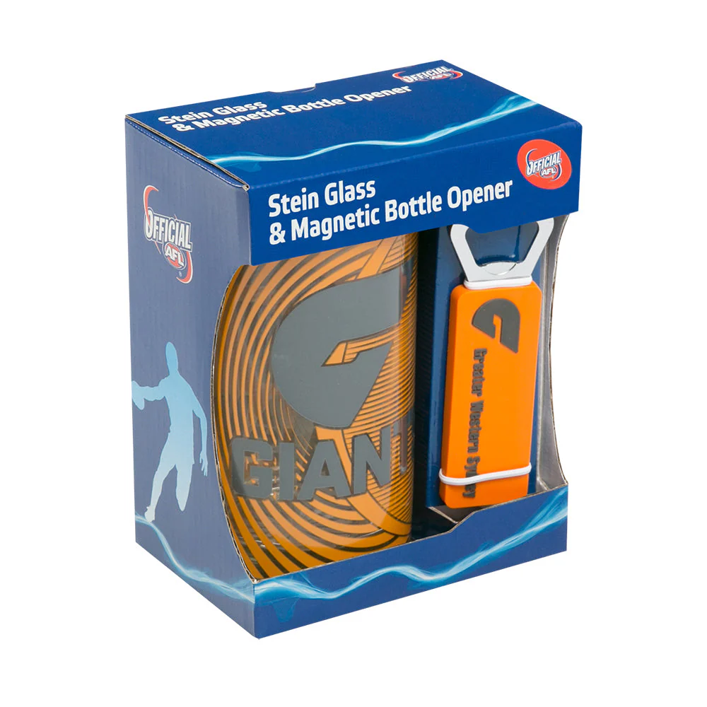 GWS Giants Stein Glass & Bottle Opener - Image 6