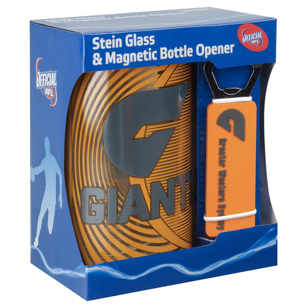 GWS Giants Stein Glass & Bottle Opener - Image 8