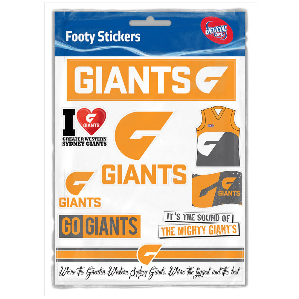 GWS Giants Sticker Sheet - Image 2