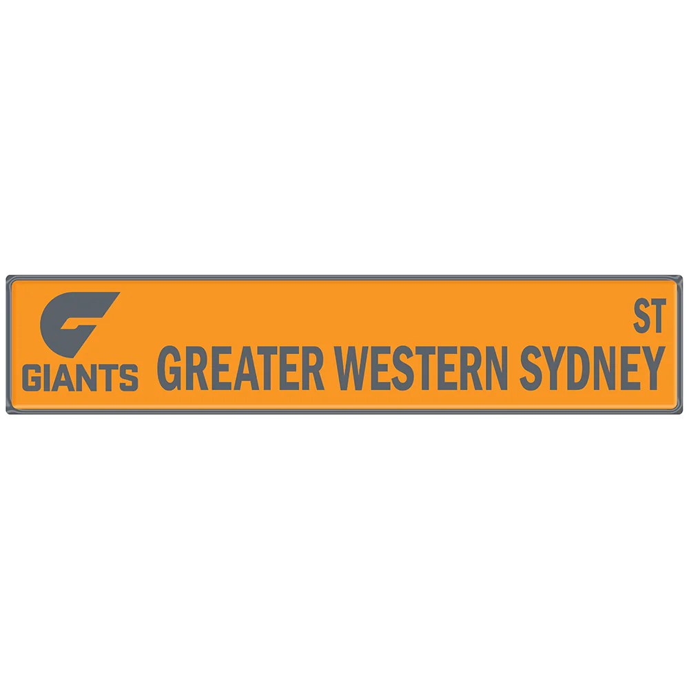 GWS Giants Tin Street Sign