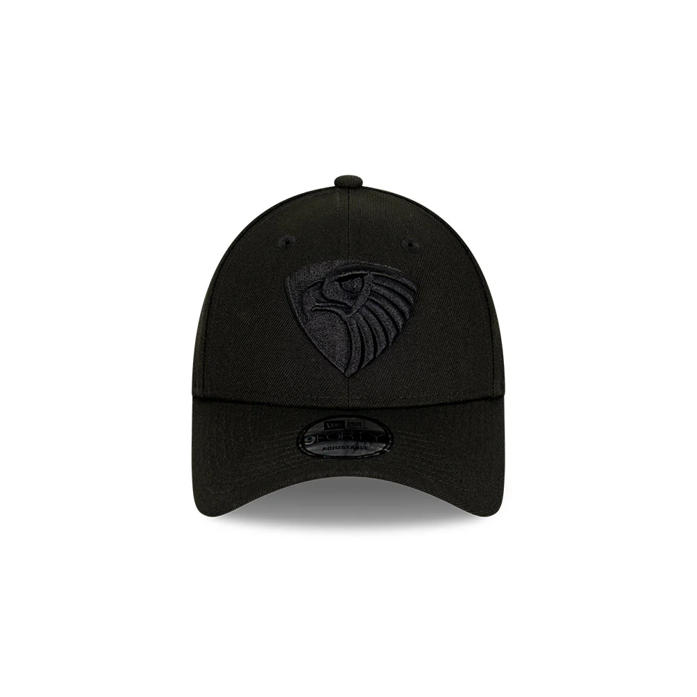 Hawthorn New Era Black On Black 9forty Cap - Image 3