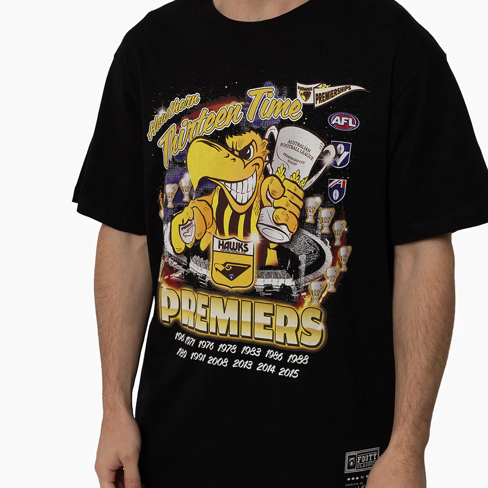 Hawthorn Mitchell & Ness 13x Premiers Tee - Image 2
