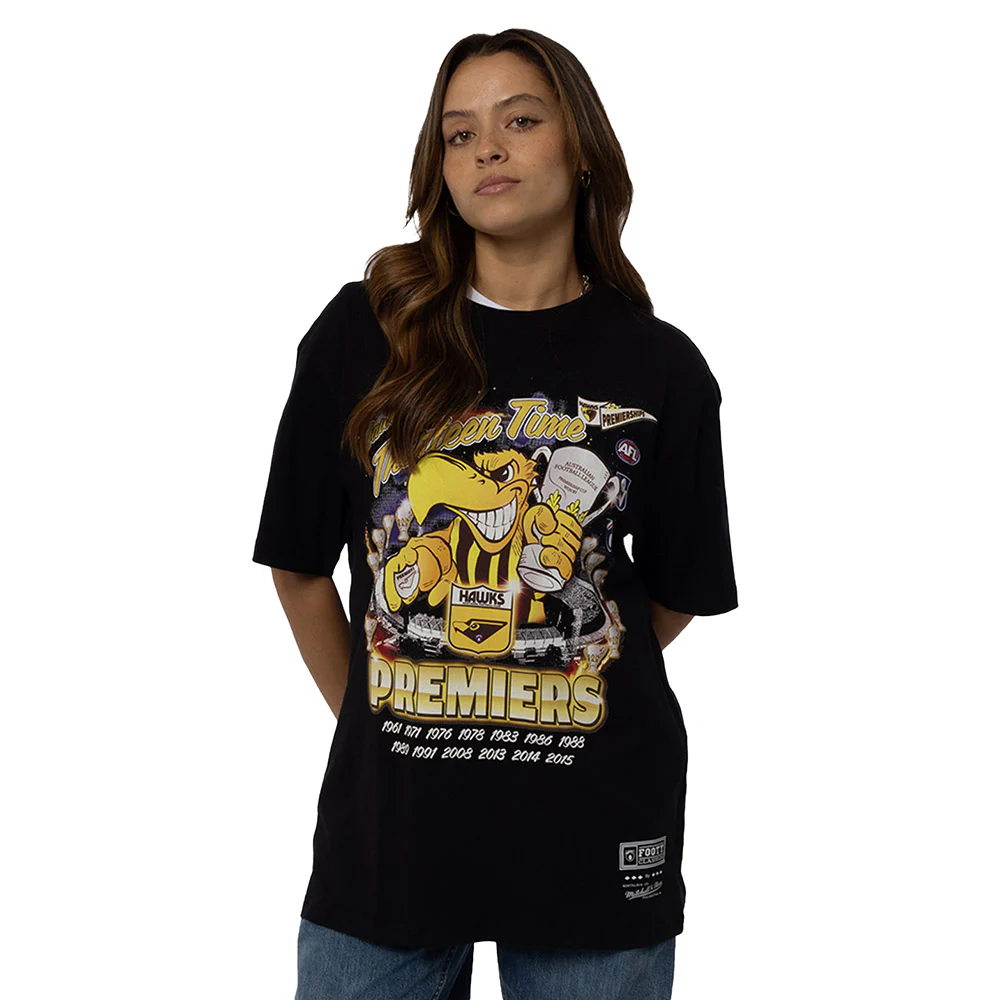Hawthorn Mitchell & Ness 13x Premiers Tee - Image 4