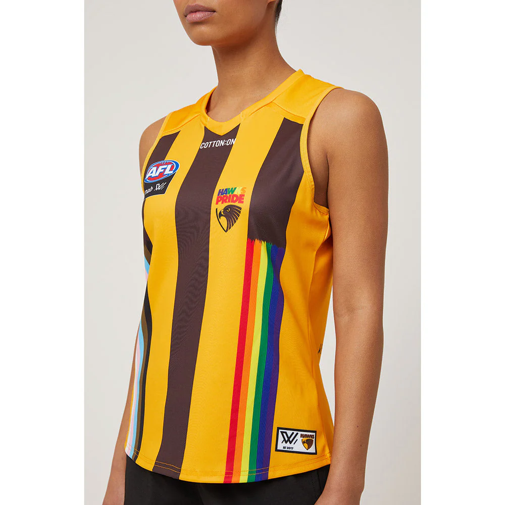 Hawthorn AFLW Season 7 Womens Pride Guernsey - Image 9
