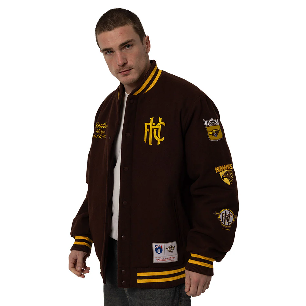 Hawthorn Mitchell & Ness 100yrs Bomber Jacket
