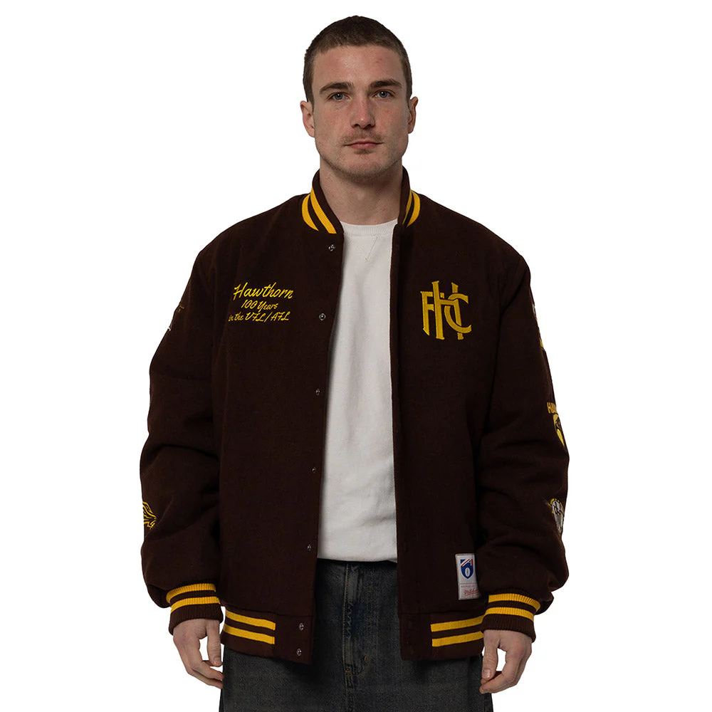 Hawthorn Mitchell & Ness 100yrs Bomber Jacket - Image 3