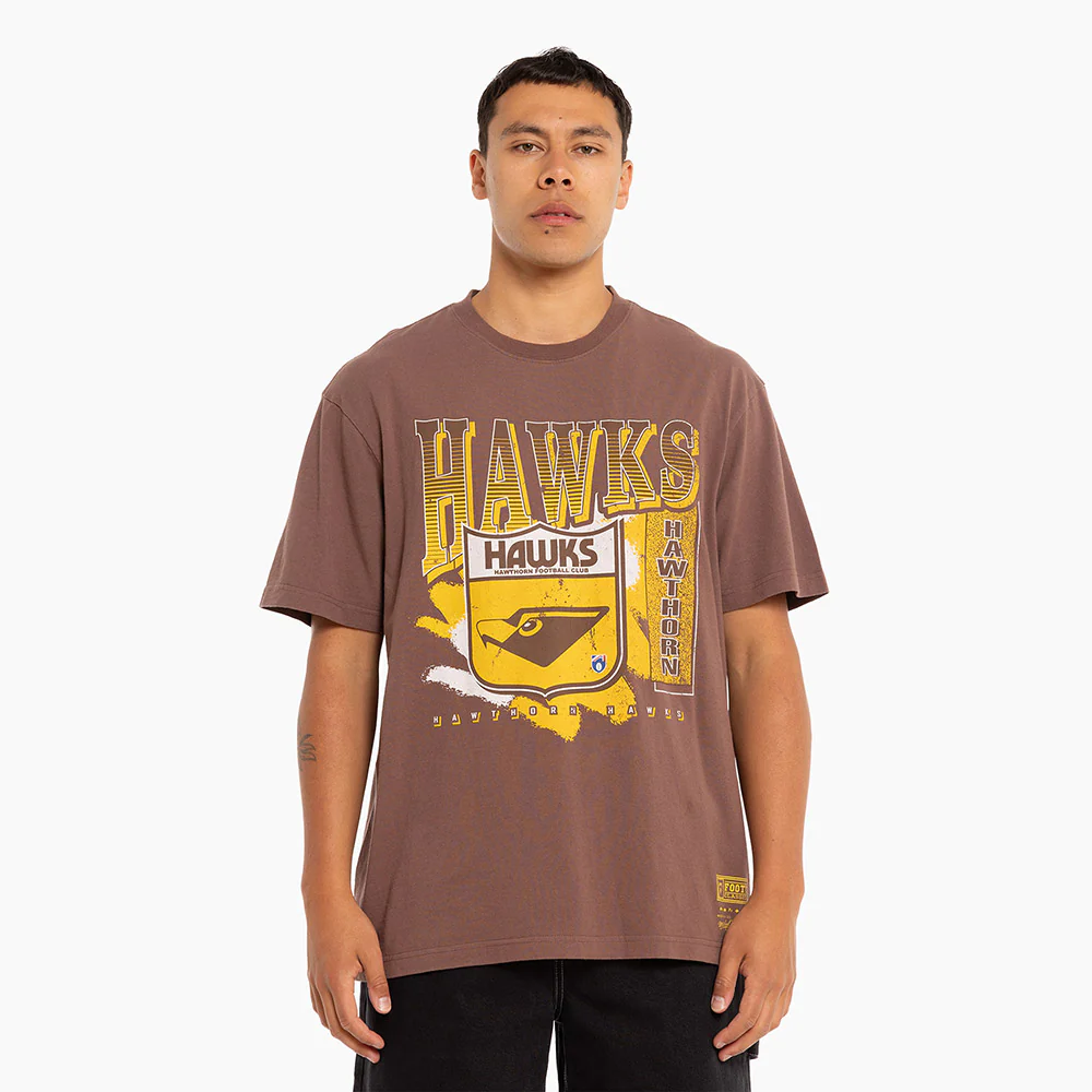 Hawthorn Mitchell & Ness Adults Vintage Brush Off Tee - Image 3
