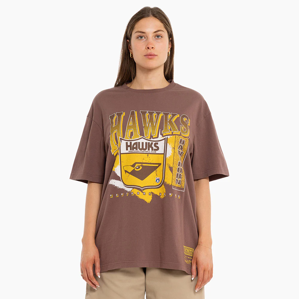 Hawthorn Mitchell & Ness Adults Vintage Brush Off Tee - Image 4