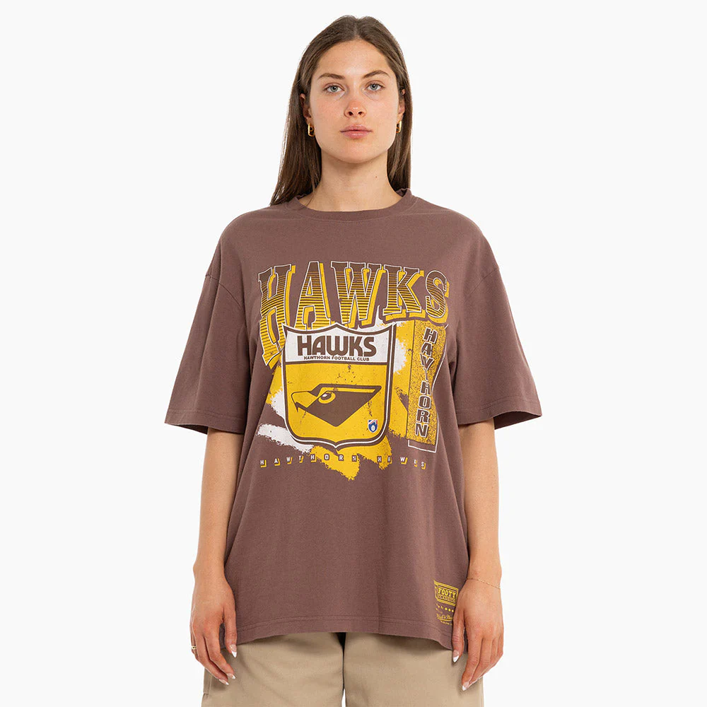 Hawthorn Mitchell & Ness Adults Vintage Brush Off Tee - Image 8